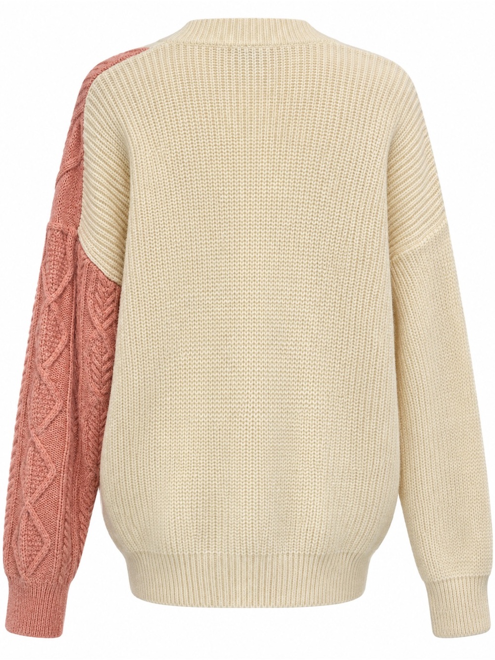 Umgee Colorblock Textured Knit Sweater Size Large - Picture 3 of 5